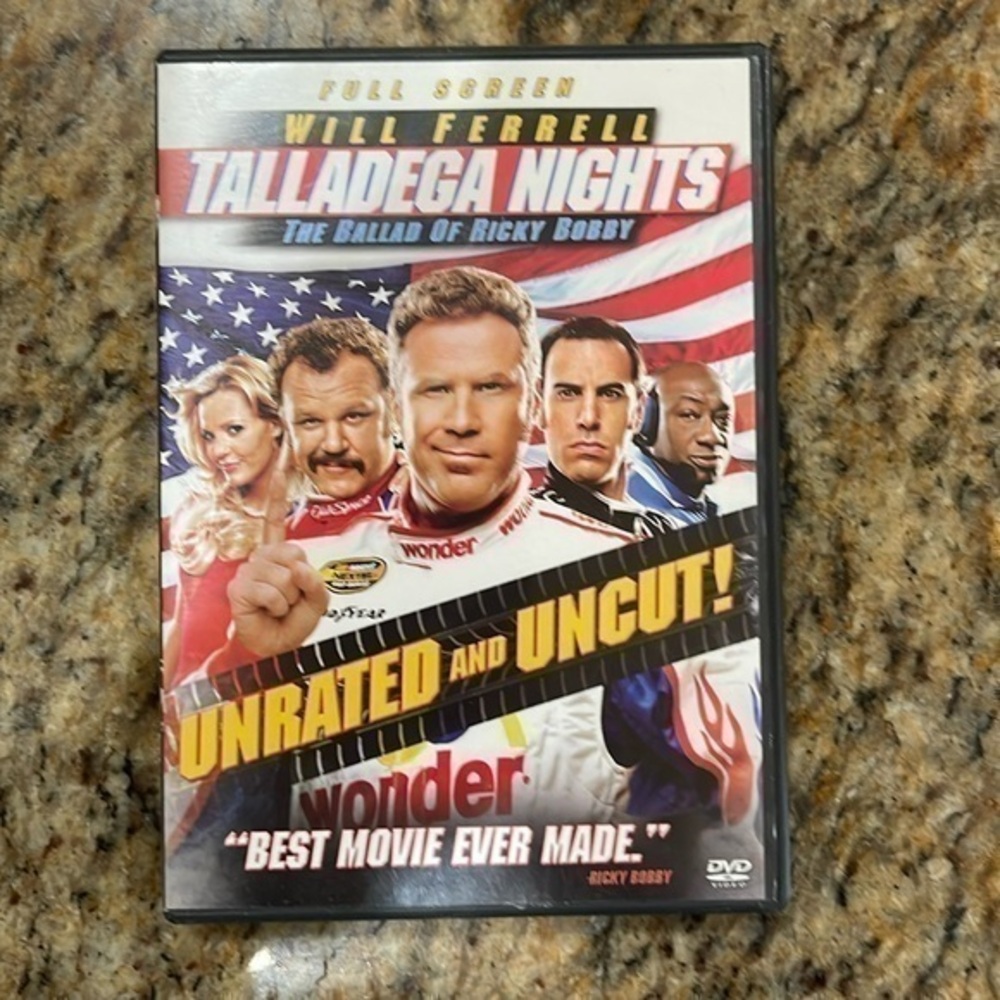 Full screen, edition of Talladega nights, the ballad of Ricky Bobby. Like new.